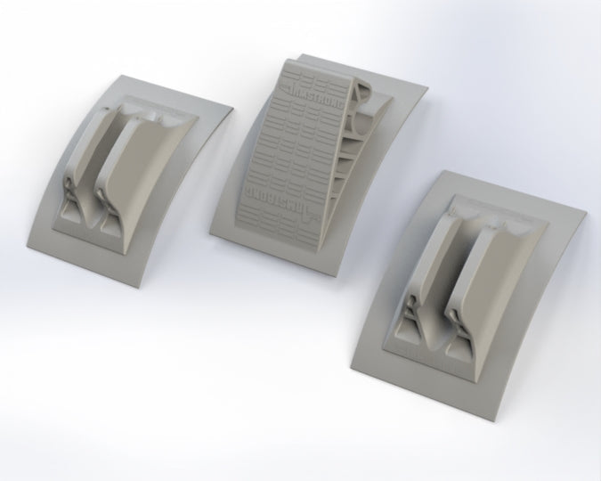 RIB Ladder Mounting Hardware - Grey or Black - Glue Kit Included