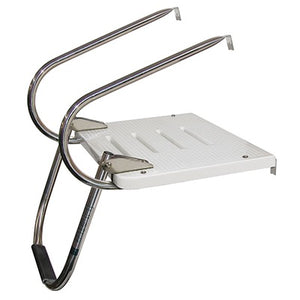 Stainless Steel Folding Transom Platform - Inboard / Outboard