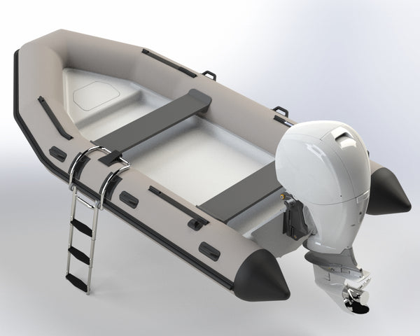 Rib Boat with step ladder